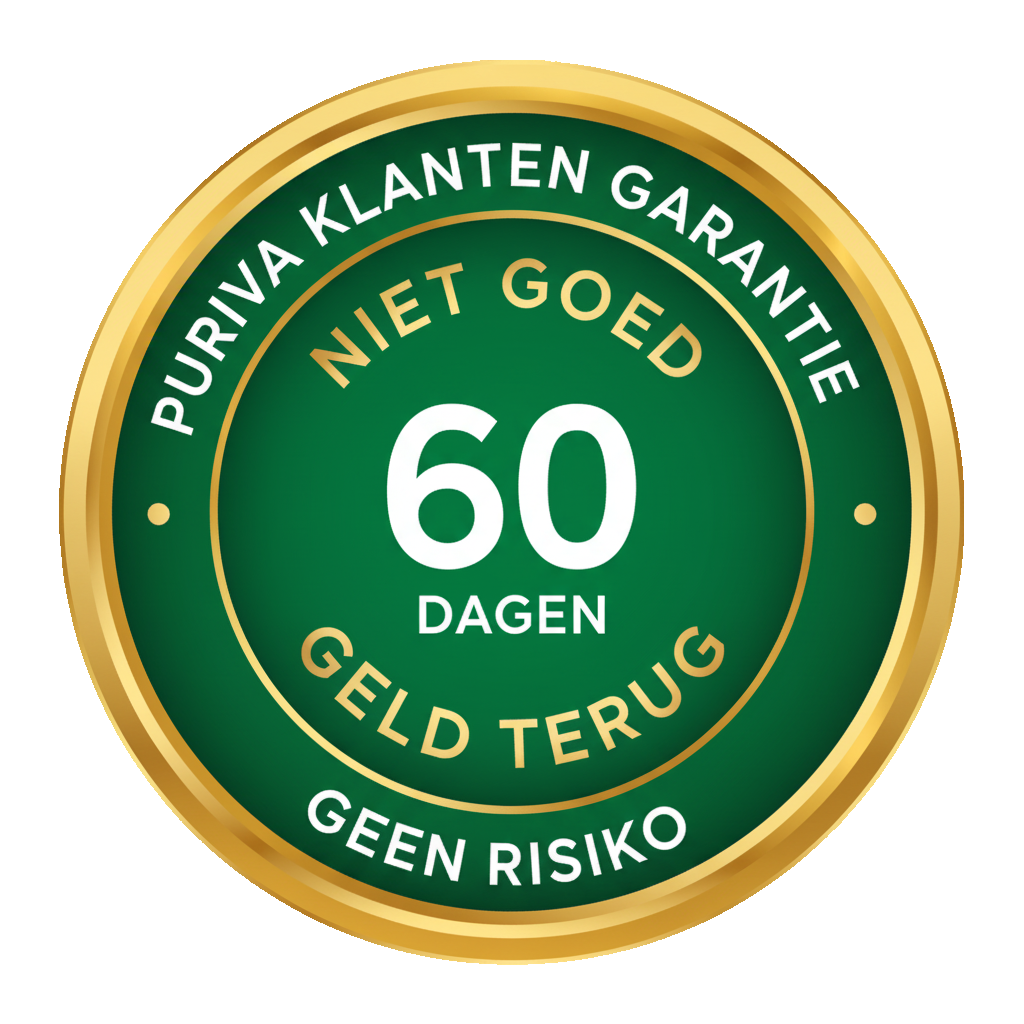Puriva 60 dagen geld-terug-garantie — veilige aankoop zonder risico